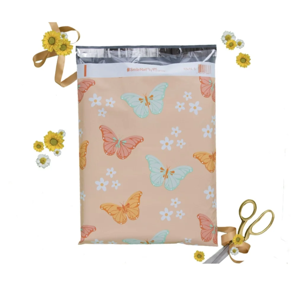 20 7.5x10.5 Pink Butterfly 🦋 Poly Mailers